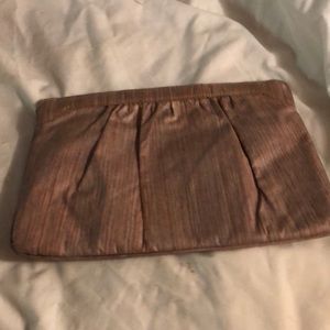 Lavender silk clutch